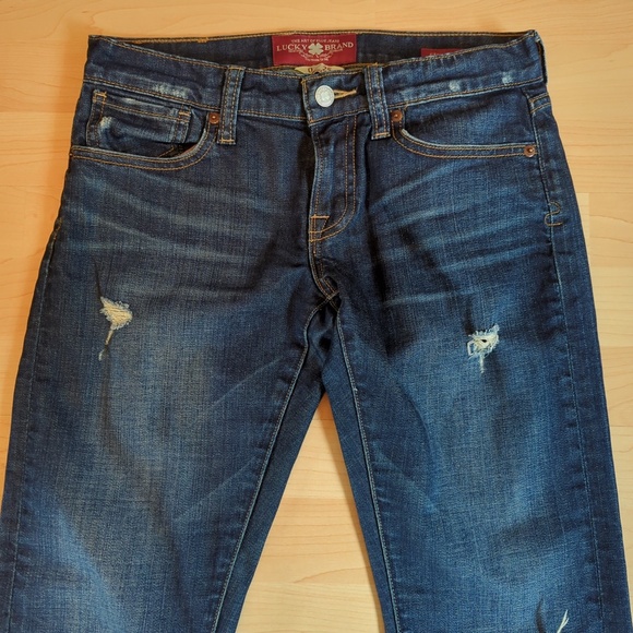 Lucky Brand Jeans Sienna Tomboy Straight Leg Distressed Jeans - Picture 6 of 13